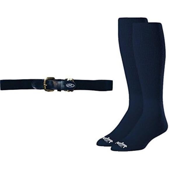 Rawlings Belt & Socks Combo | Baseball / Fastpitch Softball | Multiple Sizes - Picture 2 of 3